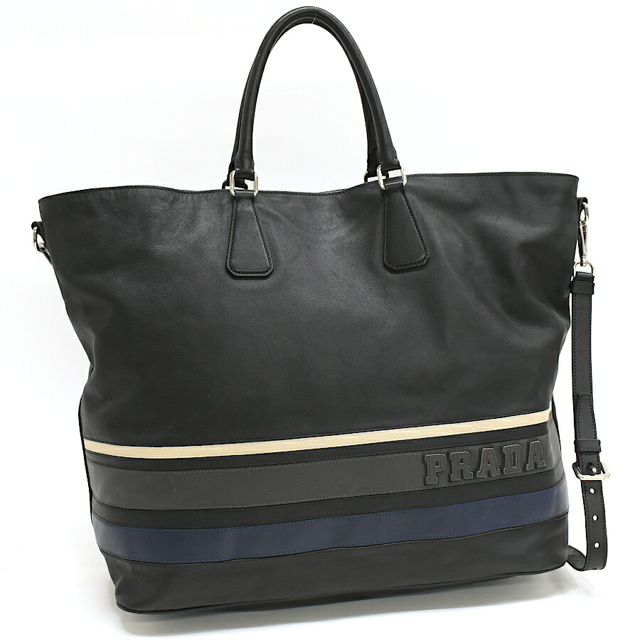 PRADA プラダ レザー トートバッグ 楽天市場】【中古】 プラダ レザートートバッグ レザー 1BG338