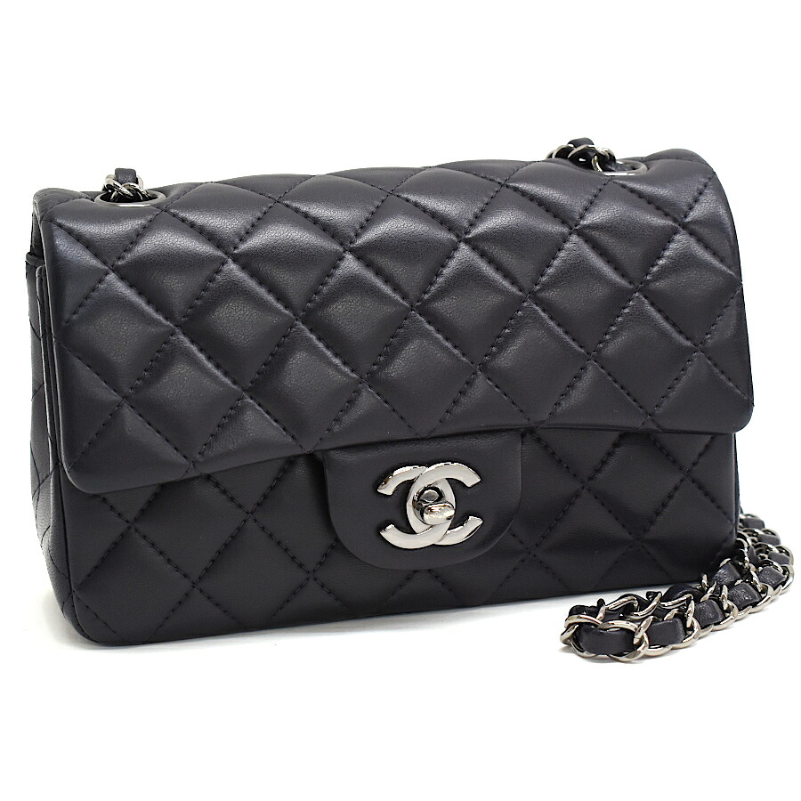 楽天市場】【中古】シャネル マトラッセ ラムスキン 黒 ライトゴールド