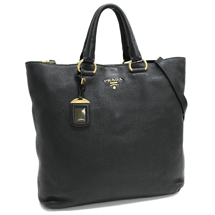 楽天市場】【送料無料】【美品】プラダ PRADA フルー ミディアム