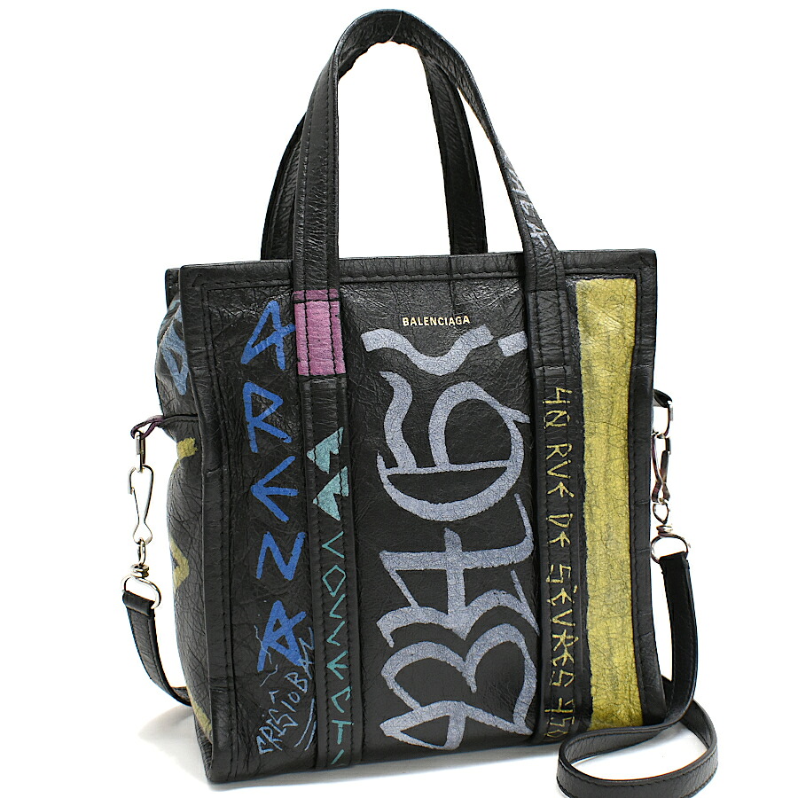 楽天市場】【中古】バレンシアガ バザール 2WAY ショッパー トート