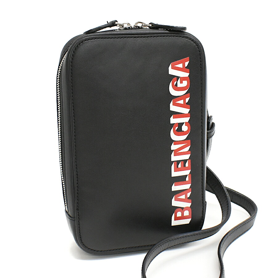 楽天市場】BALENCIAGA バレンシアガ フラップフォンショルダー レザー