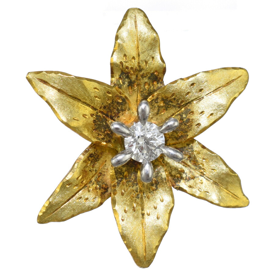 楽天市場】【送料無料】【中古】 K18 ブローチ クォーツ パール