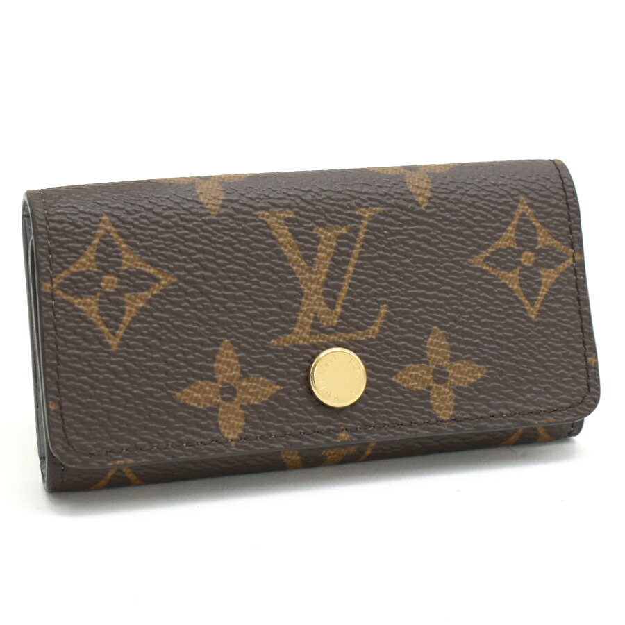 【中古】ルイヴィトン ミュルティクレ4 キーケース 4連 M82923 モノグラム キャンバス ブラウン LOUIS VUITTON Multicles 4[美品][送料無料]
