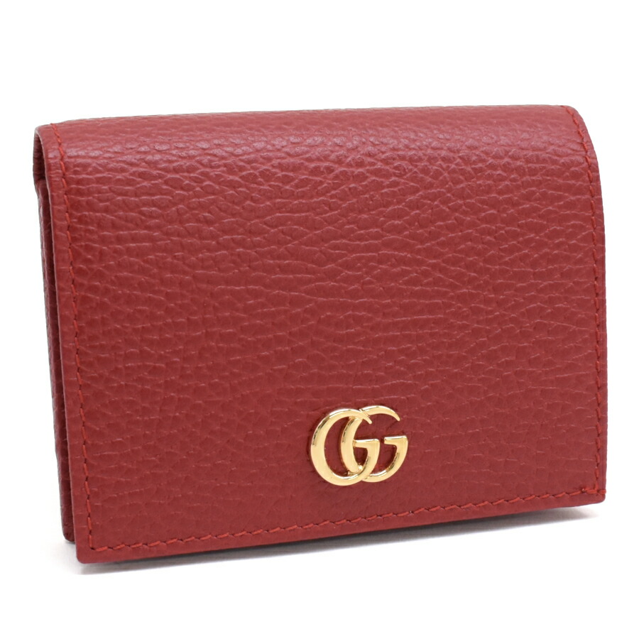 GUCCI　マーモントボウ コンパクト二つ折り財布　GG リボンモチーフ 楽天市場】【未使用品】【財布】GUCCI グッチ GGマーモント ボウ