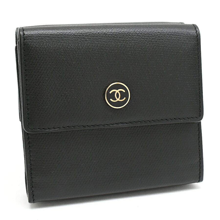 楽天市場】CHANEL シャネル ココボタン 3つ折財布 三つ折り W