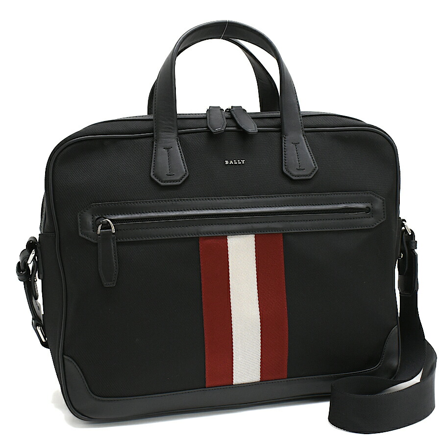 美品】BALLY　バリー　ブリーフ　ビジネスバッグ　レザー ２way　ロゴ　鍵付 楽天市場】【バリー】BALLY ロゴ型押し レザー 2WAY ビジネスバッグ