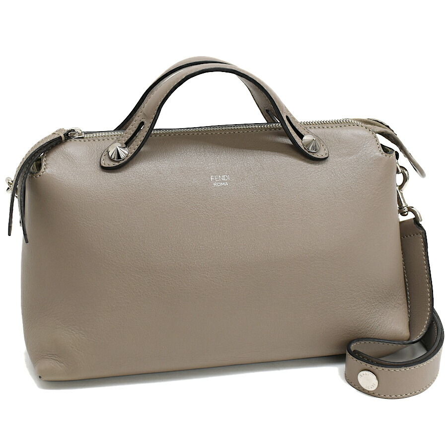 【中古】フェンディ バイザウェイ ミディアム 2way ハンドバッグ 8BL124 レザー ベージュ FENDI By The Way Medium[送料無料]