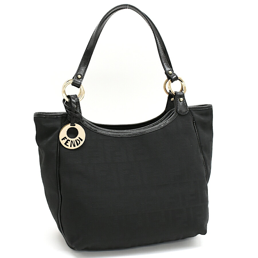 ☆美品☆ FENDI ハンドバッグ ズッカ FF金具 ナイロンキャンバス ☆美品☆ FENDI ハンドバッグ ズッカ FF金具 ナイロンキャンバス
