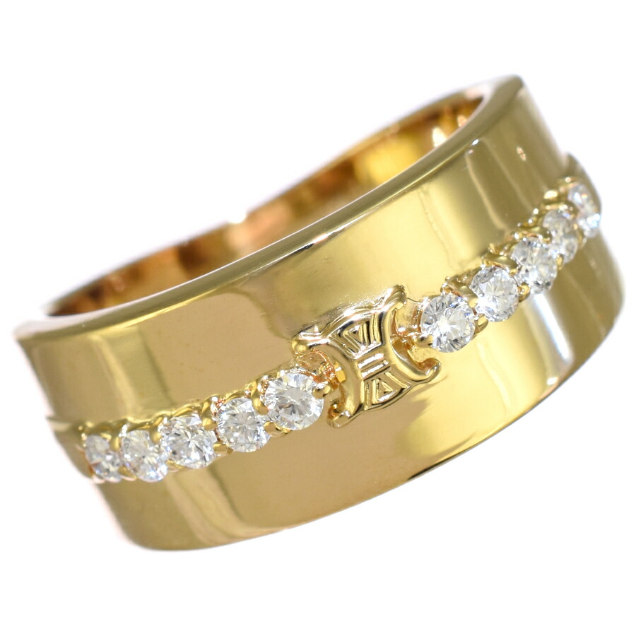 CELINE セリーヌ 750 Pt900 ダイヤモンド マカダム リング CELINE セリーヌ 750 Pt900 ダイヤモンド マカダム リング