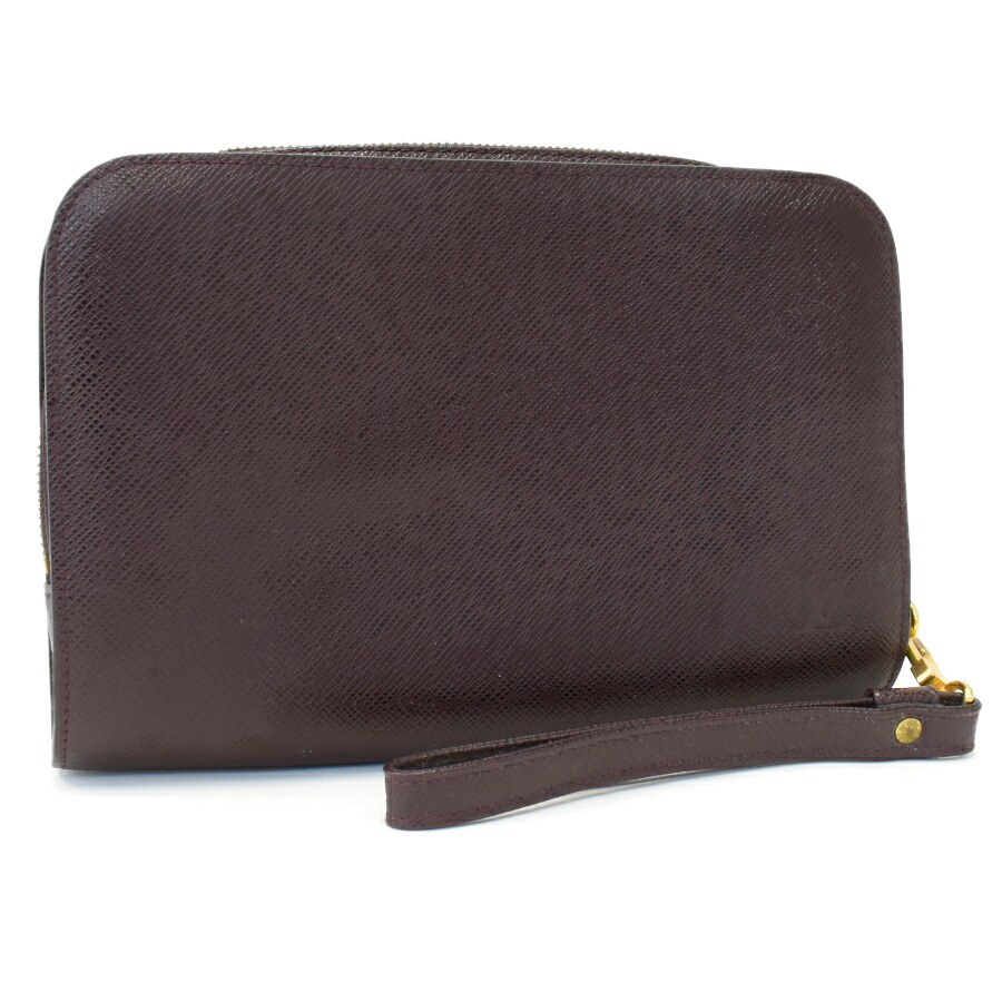 【中古】ルイヴィトン バイカル クラッチ セカンドバッグ M30186 タイガ レザー アカジュー リストレット LOUIS VUITTON Pochette Baikal[美品][送料無料]｜ブランドリサイクルストアスマイル