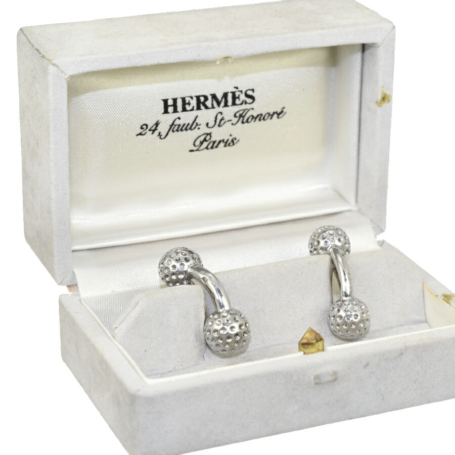 楽天市場】【ジュエリー】HERMES エルメス カフス テニスボール