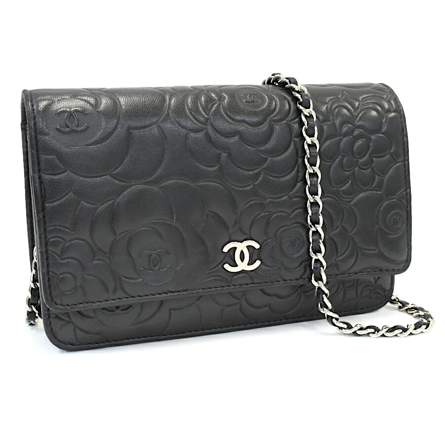楽天市場】【未使用品】【財布】CHANEL シャネル カメリア チェーン