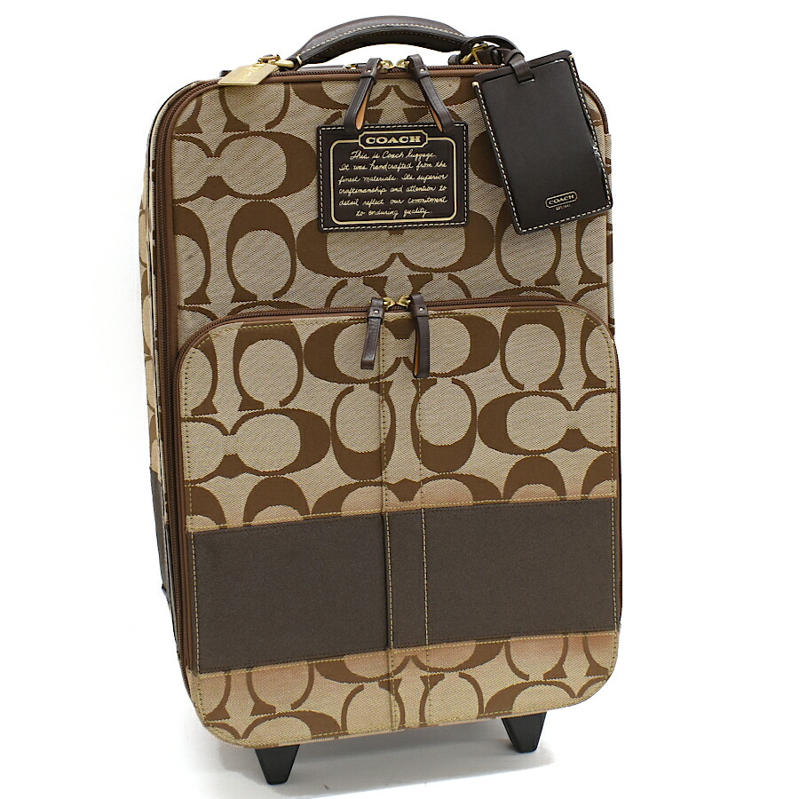 楽天市場】【バッグ】COACH コーチ シグネチャー キャリーケース