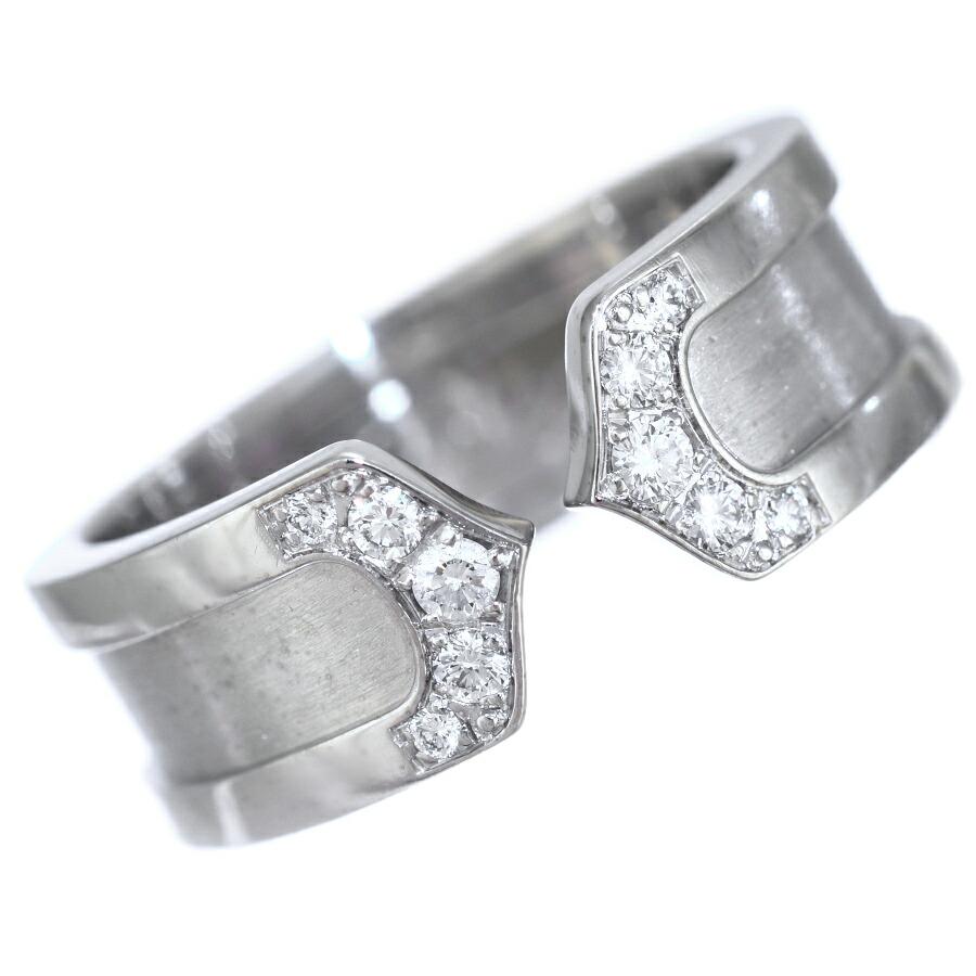 【中古】新品同様 カルティエ #48 8.5号 C2 リング 指輪 K18ホワイトゴールド ダイヤモンド Cartier [美品][送料無料]｜ブランドリサイクルストアスマイル