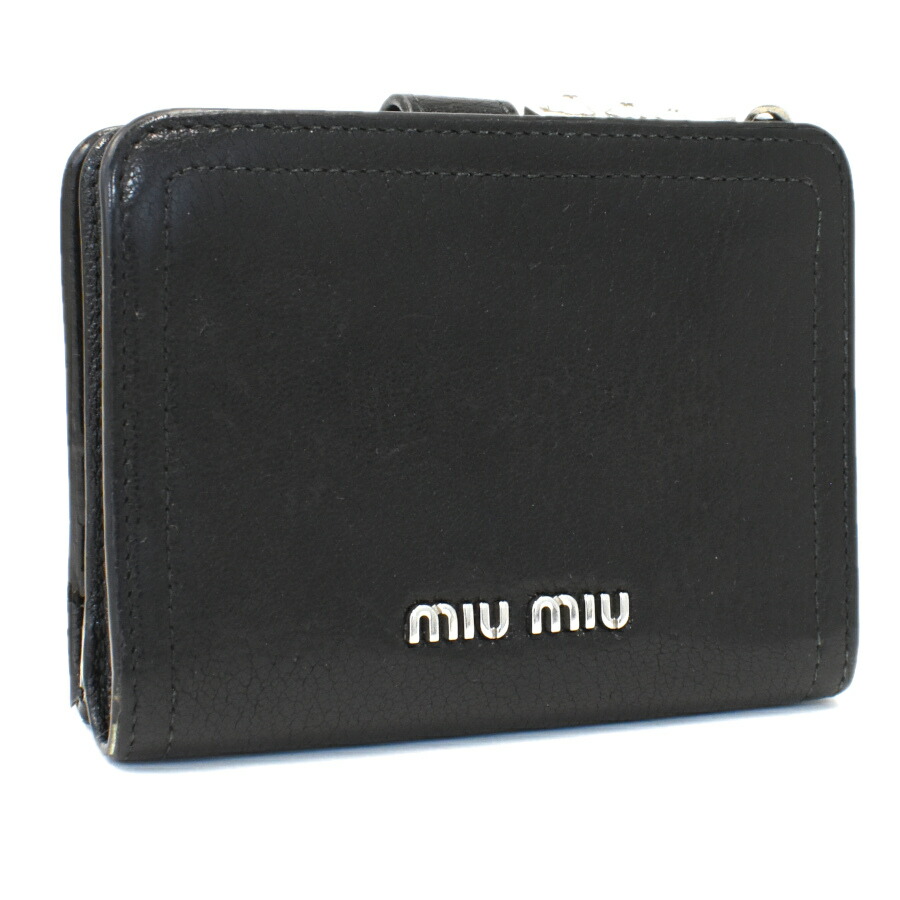 楽天市場】miu miu ミュウミュウ サイフ・小物 二つ折財布 マテラッセ