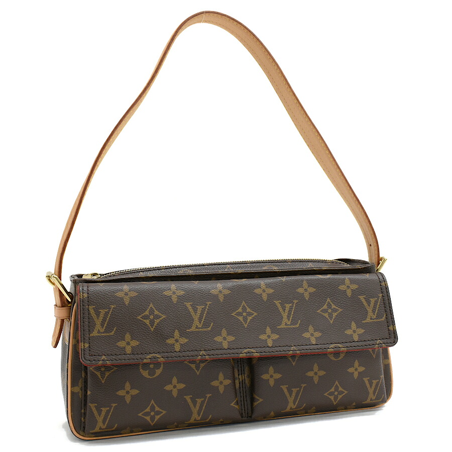 【百貨店SALE】【中古】ルイヴィトン ヴィバシテMM ショルダーバッグ M51164 モノグラム 帆布 LOUIS VUITTON Viva Cite MM[美品][貨物輸送無料]