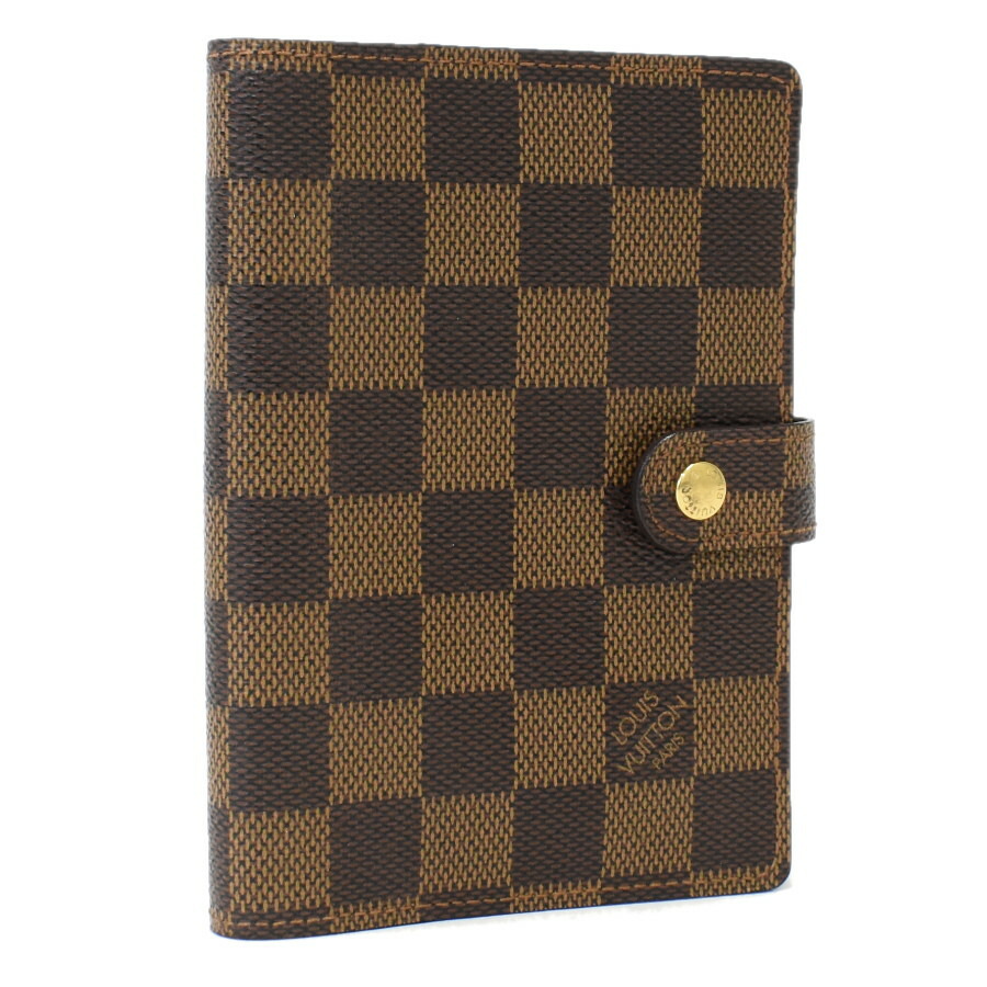 【中古】ルイヴィトン アジェンダPM 手帳カバー R20700 ダミエ エベヌ ブラウン LOUIS VUITTON Agenda PM [送料無料]