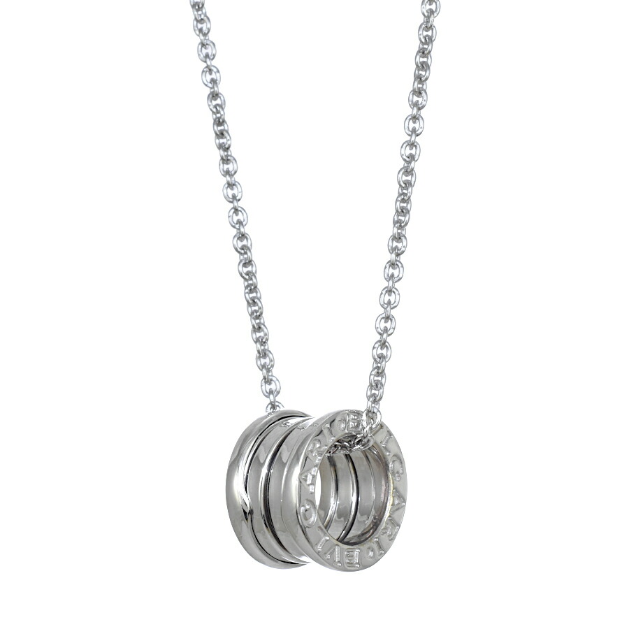 【中古】新品同様 ブルガリ ビーゼロワン ペンダント ネックレス K18ホワイトゴールド B.zero1 BVLGARI [美品][送料無料]