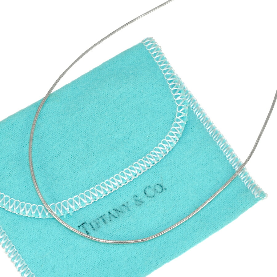 【中古】新品同様 ティファニー オメガ チェーン ネックレス チョーカー スターリングシルバー 925 TIFFANY&CO. [美品][送料無料]