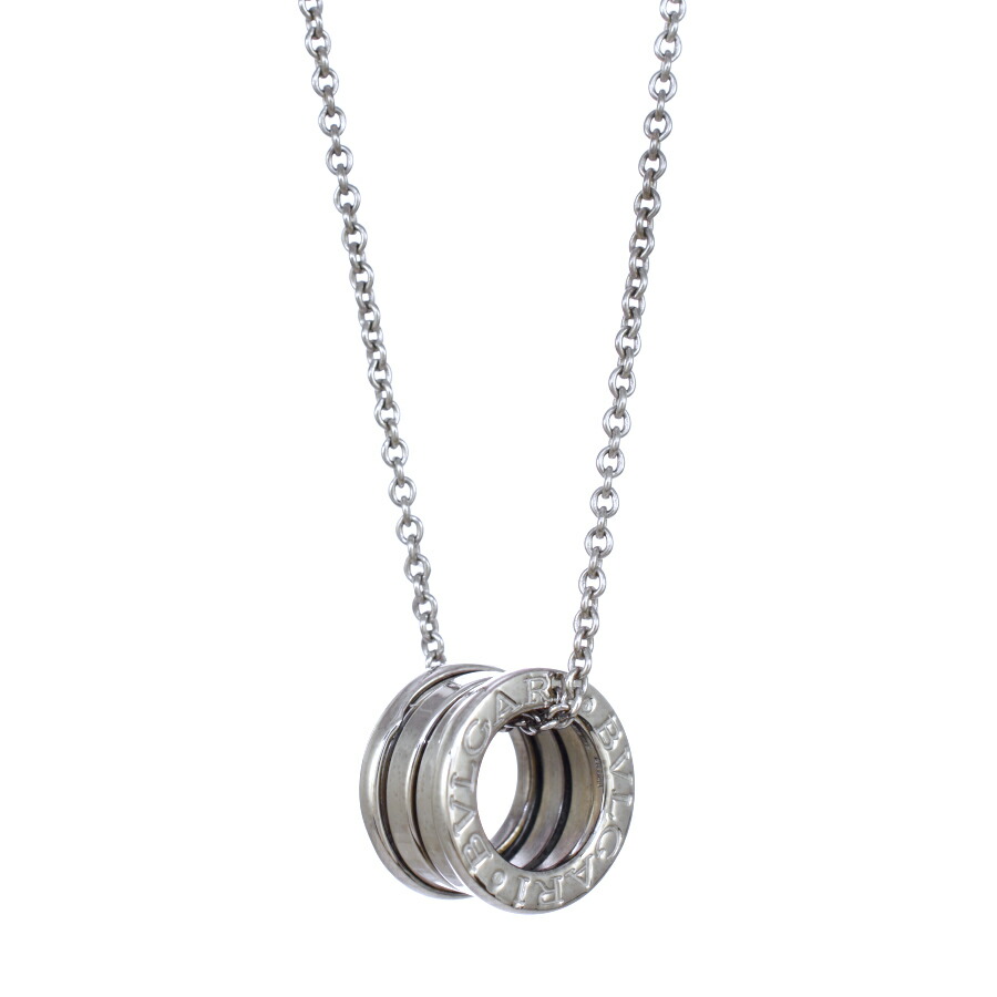 【中古】ブルガリ ビーゼロワン ペンダント ネックレス K18ホワイトゴールド B.zero1 BVLGARI [美品][送料無料]｜ブランドリサイクルストアスマイル