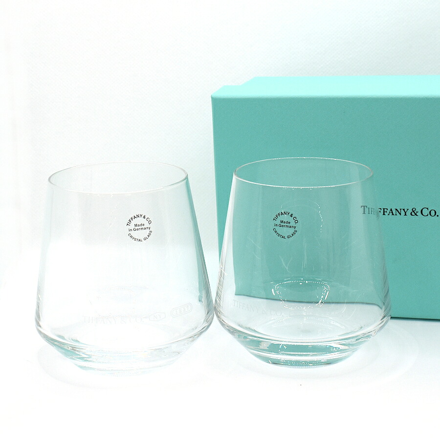【中古】未当て嵌める品 ティファニー 有りの実 タンプラー 食器 時刻表御召しもの 1837目じるし 水晶瑠璃 読みやすい色つや Tiffany\u0026Co. [美品]