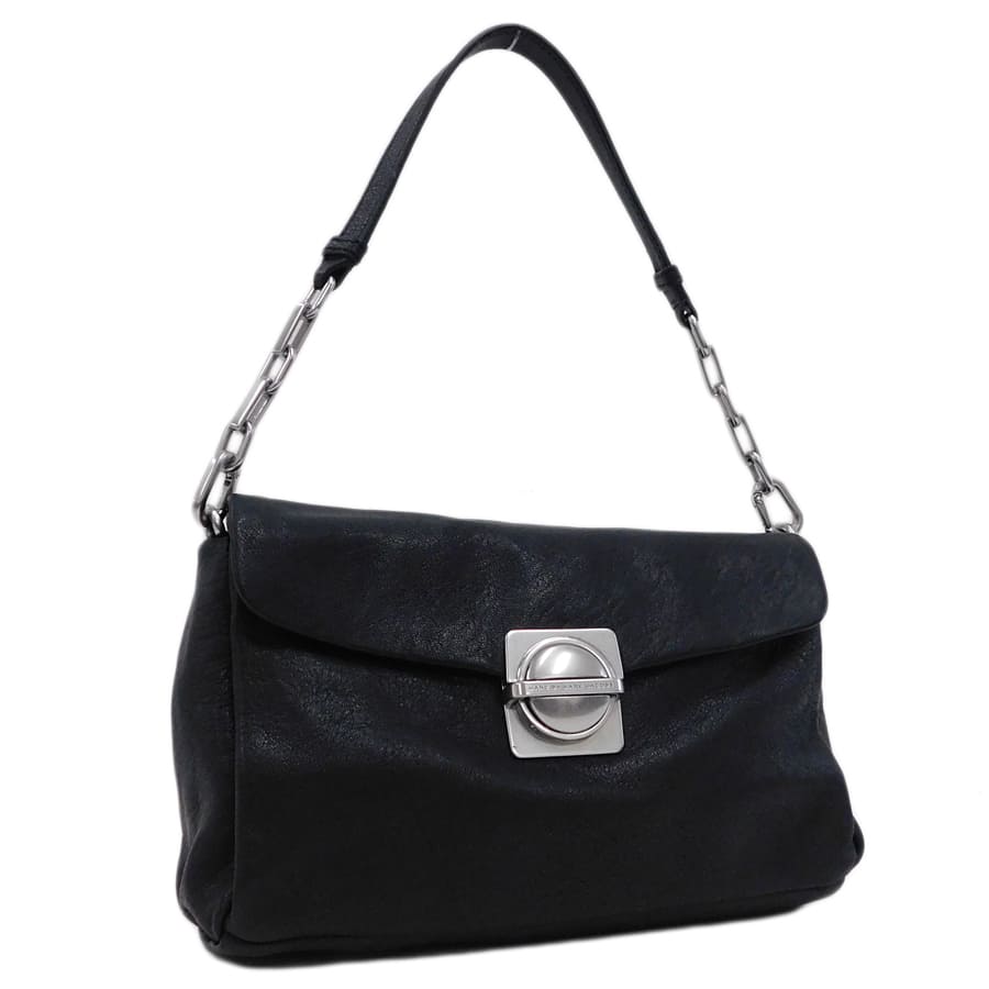 【中古】マークジェイコブス ハンドバッグ ブラック系 レザー お洒落 お出掛け MARC BY MARC JACOBS[送料無料]｜ブランドリサイクルストアスマイル