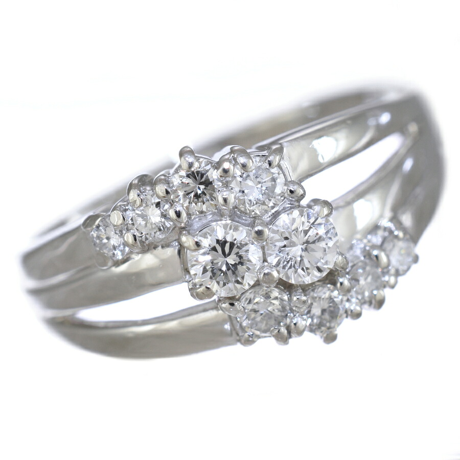 【中古】新品同様 リング 指輪 13号 プラチナ900 ダイヤモンド 0.51ct [美品][送料無料]｜ブランドリサイクルストアスマイル