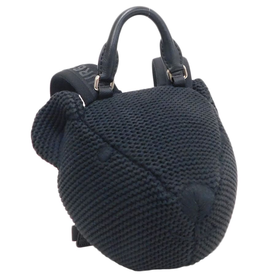 【中古】新品同様 バーバリー トーマスベア コットンバックパック リュック ブラック系 コットン BURBERRY[送料無料]｜ブランドリサイクルストアスマイル