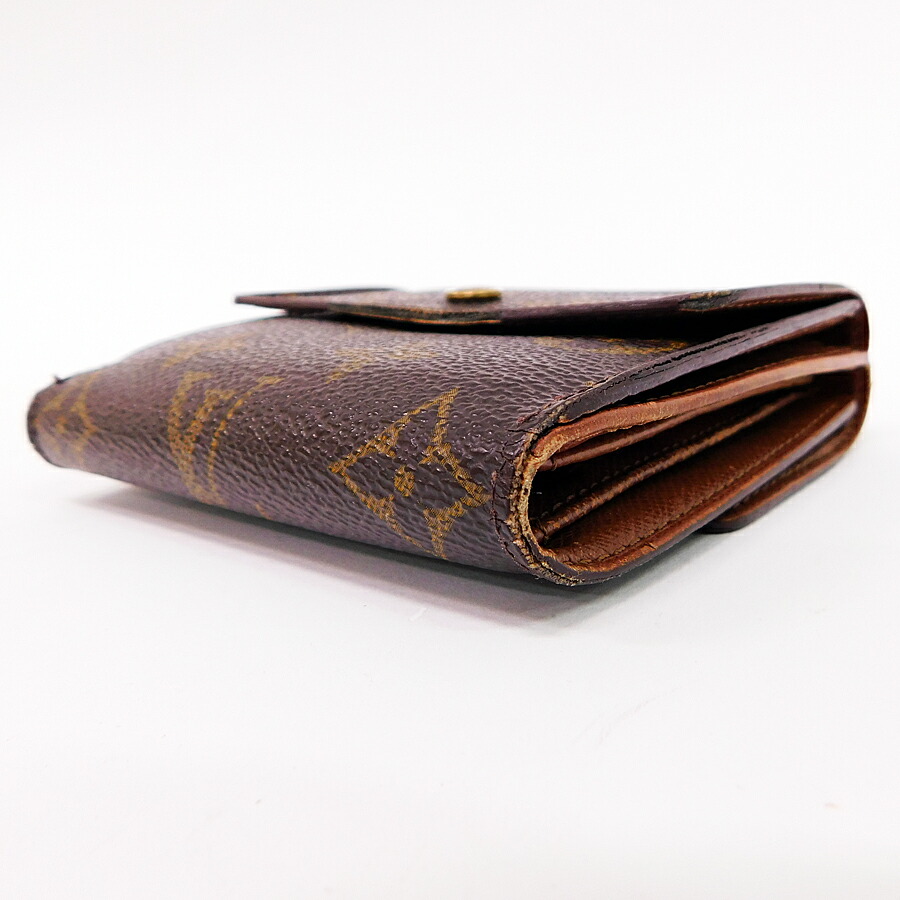 ルイヴィトン Wホック財布 ポルトモネビエカルトクレディ M Vuitton モノグラム ブラウン Louis Vuitton 中古 ブランドリサイクルストアスマイル 中古 財布 普段 M Louis 茶 Lv 財布 人気 コンパクトで使いやすいデザインの財布 です