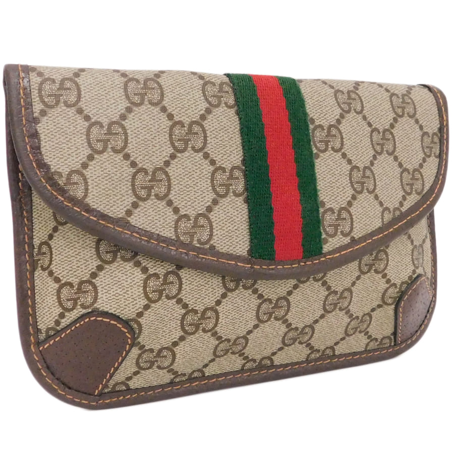 GUCCI グッチオールドグッチシェリーラインポーチバッグ GUCCI オールドグッチ クラッチバッグ シェリーライン GGプラス