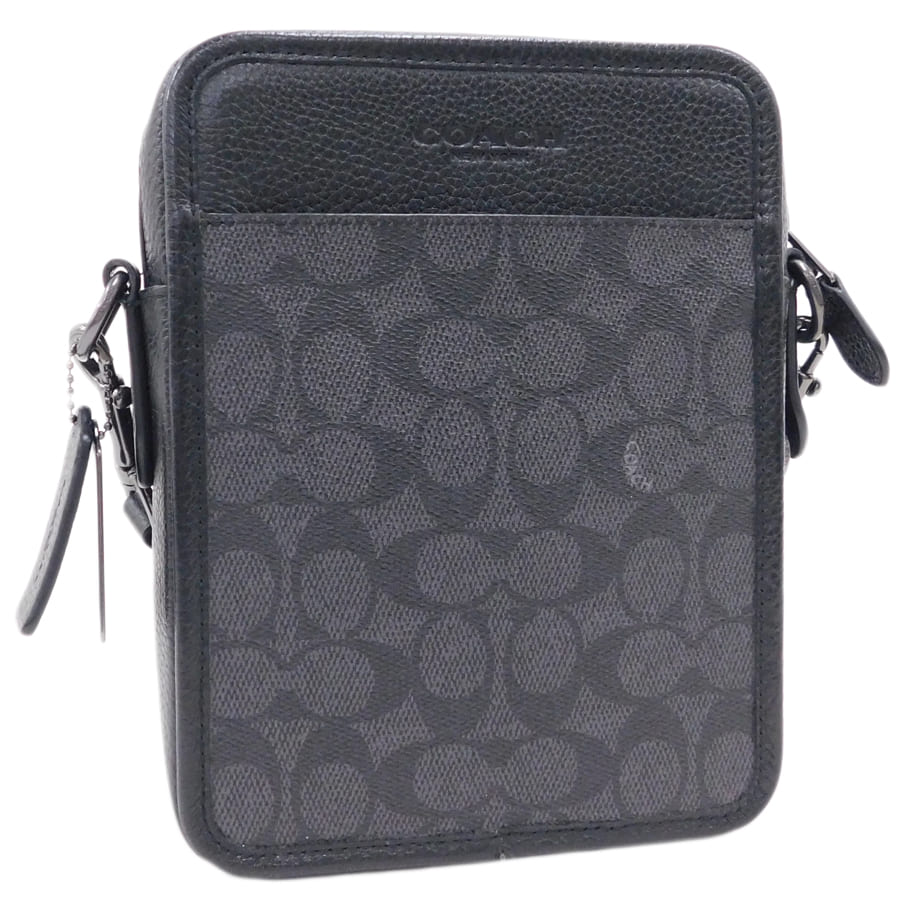 【中古】コーチ ショルダーバッグ CW388 ブラック系 PVC×レザー お洒落 お出掛け COACH [送料無料]