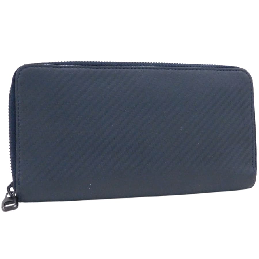 【百貨店SALE】【中古】ダン吸血鬼 ラウンドジッパー長紙入れ L2V518N 黒いこと系 なめし革 着飾る お出掛け dunhill[貨物輸送無料]