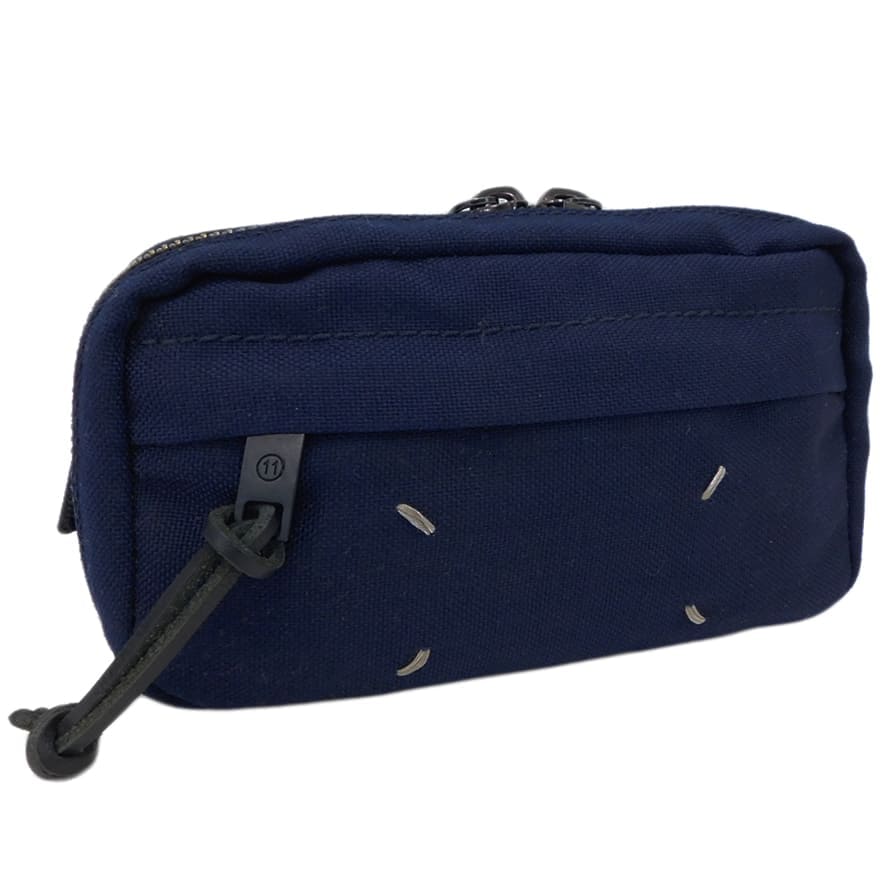 【中古】新品同様 メゾンマルジェラ ウエストバッグ S55WB0014 ネイビー系 11 パスケース付き Maison Margiela[送料無料]｜ブランドリサイクルストアスマイル