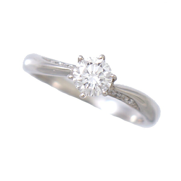 【中古】リング 指輪 ソーティング付 Pt900 ダイヤモンド 0.519ct 0.06ｃｔ 12号 VS-1 プラチナ ダイヤ レディース ジュエリー [送料無料][美品]