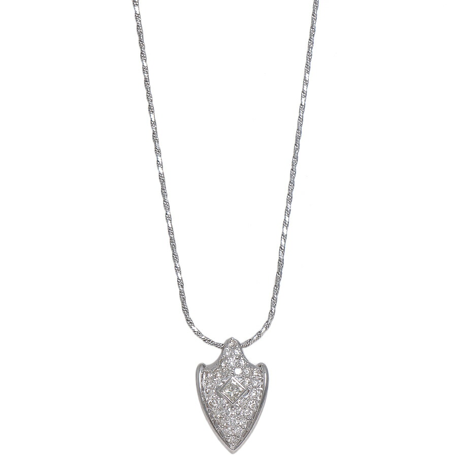 【中古】ペンダント プラチナ900 プラチナ850 ダイヤモンド 1.00ct 9.6g レディース ジュエリー [送料無料]｜ブランドリサイクルストアスマイル