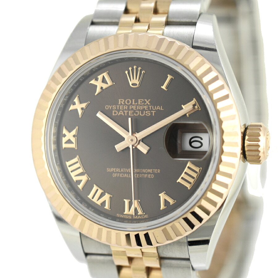【中古】ロレックス レディース腕時計 デイトジャスト28 279171 ランダム ローマ文字盤 SS×ピンクゴールド ROLEX[送料無料]