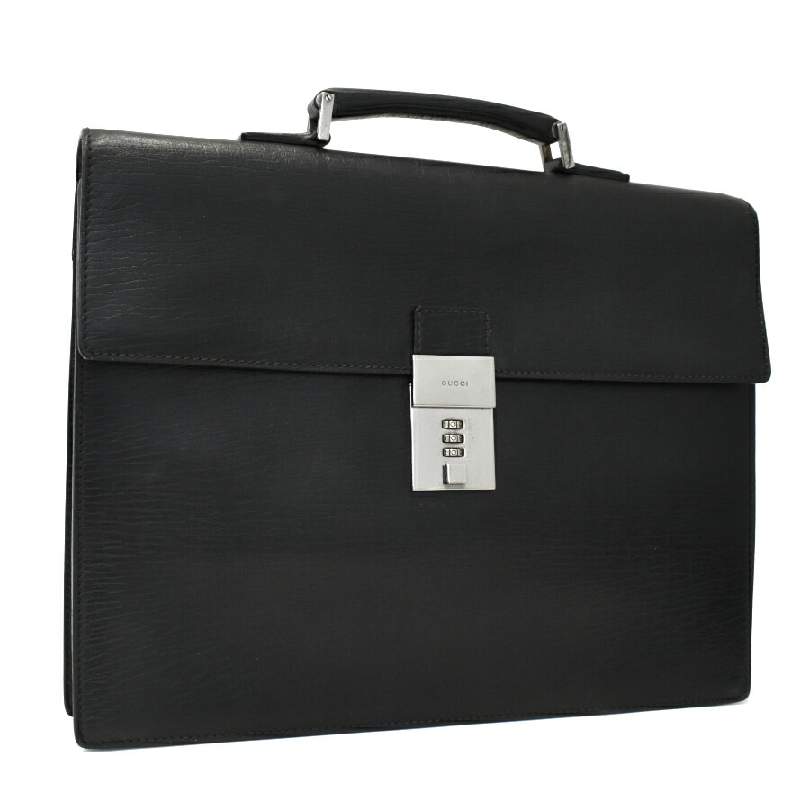 GUCCI ビジネスバッグ メンズ ブラック グッチ 楽天市場】【中古】グッチ ビジネスバッグ 145845 GGシグネチャー