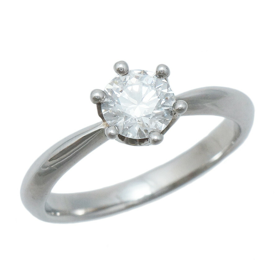 【中古】リング プラチナ900 ダイヤモンド 0.47ct 8号 鑑定書付き レディース ジュエリー [送料無料]