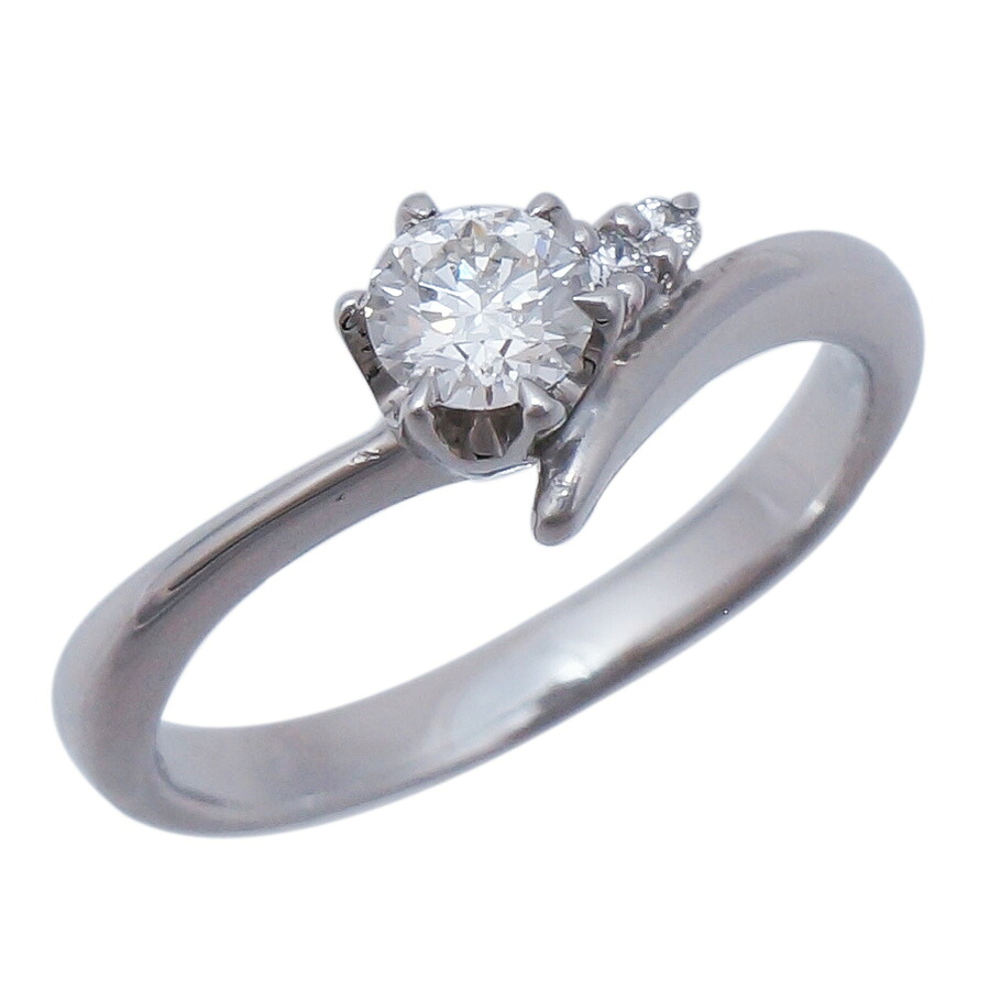 【中古】リング プラチナ950 ダイヤモンド 0.246ct 0.01ct 8号 ソーティング付き レディース ジュエリー [送料無料]