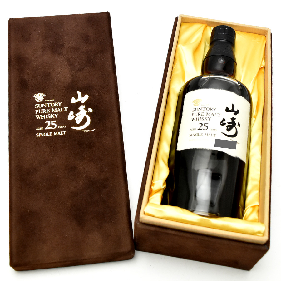 中古 サントリー 43度 山崎25年 シングルモルト ウイスキー ピュアモルト 山崎25年 Suntory 700ml 700ml 43度 ベロア箱付 シリアル入り 送料無料 ブランドリサイクルストアスマイル 中古 送料無料 未開栓 お酒 アルコール