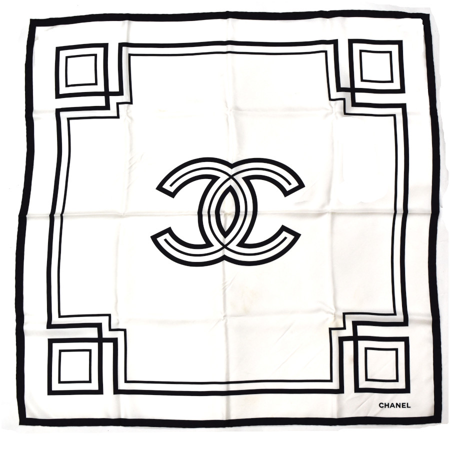 楽天市場】シャネル CHANEL 大判 ヴィンテージチェーン柄 スカーフ