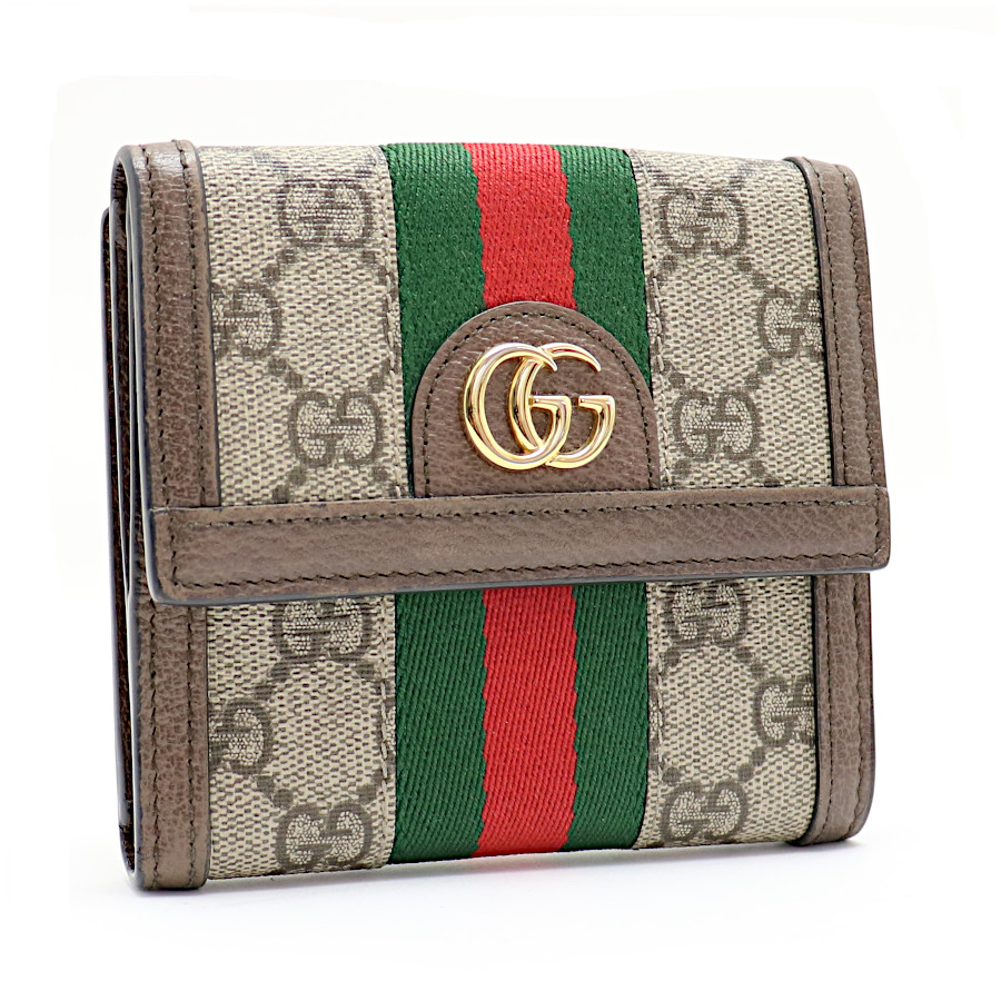 楽天市場】【中古】GUCCI 二つ折り財布 オフィディア コンパクト