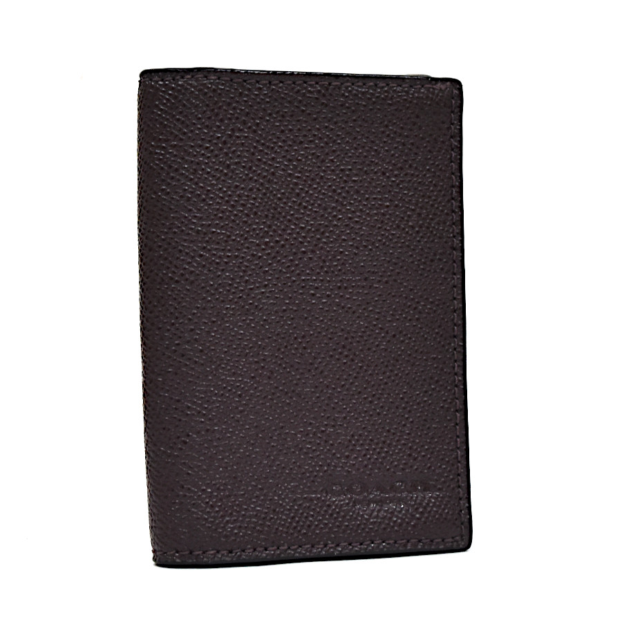 【中古】新品同様 コーチ カードケース F86763 レザー ユニセックス ブラウン COACH [美品][送料無料]