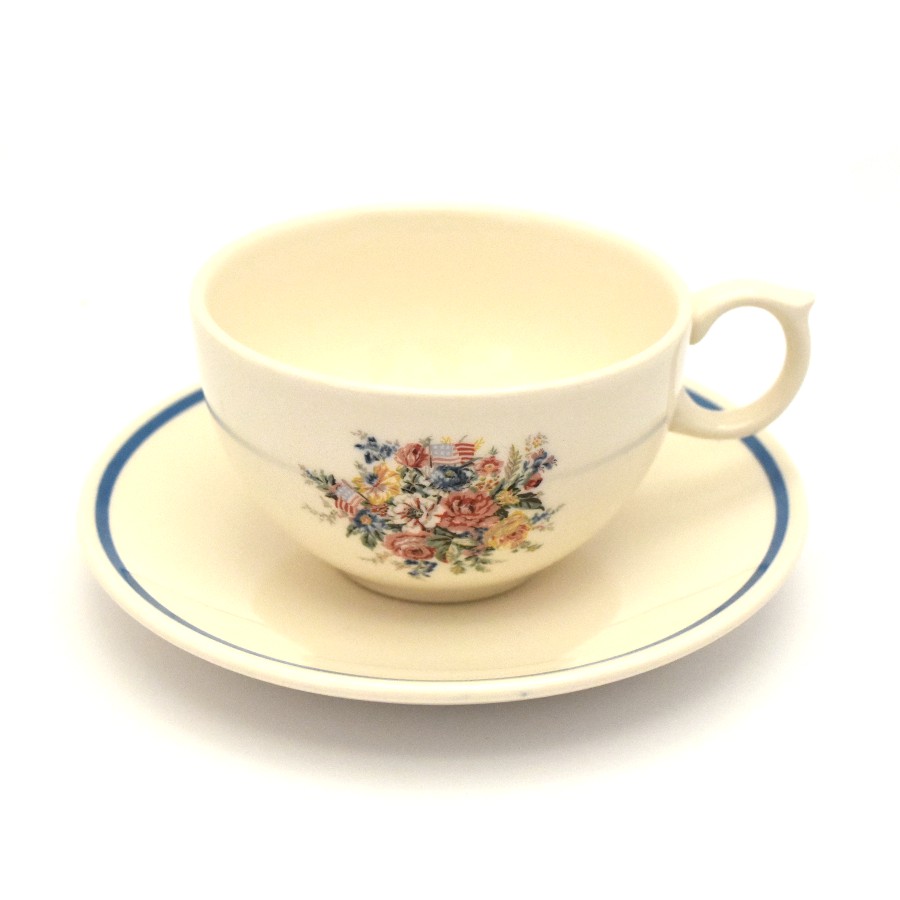 中古 新品同様 ウエッジウッド ラルフローレン カップ ソーサー ディランズグローブ 花束 Wedgwood Ralph Lauren 美品 Andapt Com