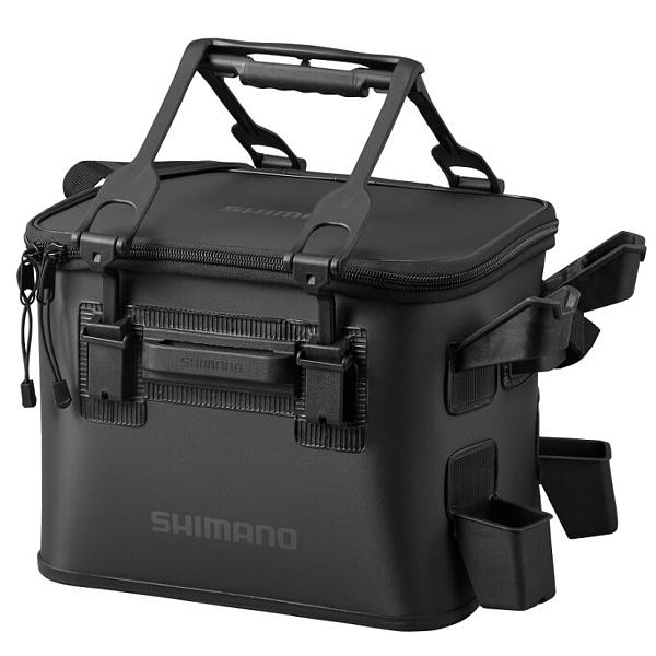 ( 限定特価 ) シマノ 　ロッドレスト タックルバッグ （レスト2/ハードタイプ） 　BK-021W 　ブラック 　27L　奥１