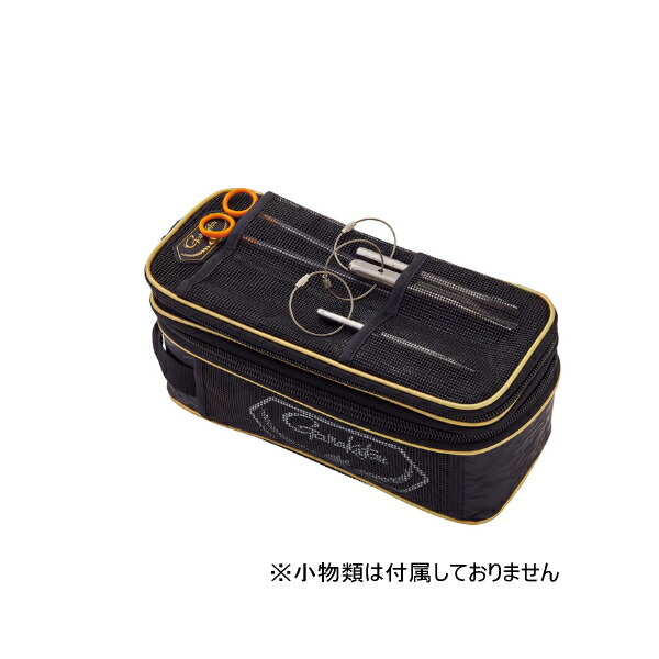 ≪'24年4月新商品！≫ がまかつ ツールメッシュポーチ(がま石) GM-2541 ブラック