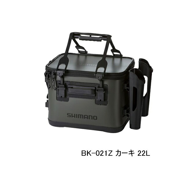 （26年9月新商品） シマノ UHタックルバッグ ロッドレスト2 BK-021Z カーキ 22L （9月発売予定／ご予約受付中）｜釣具総合卸売販売 フーガショップ2