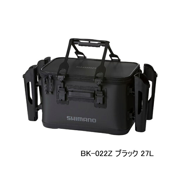 (26年9月新商品) シマノ UHタックルバッグ ロッドレスト4 BK-022Z ブラック 27L (9月発売予定/ご予約受付中)|釣具総合卸売販売 フーガショップ2
