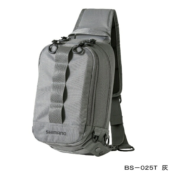 ≪'22年4月新商品！≫ シマノ スリング ショルダーバッグ BS-025T グレー Mサイズ