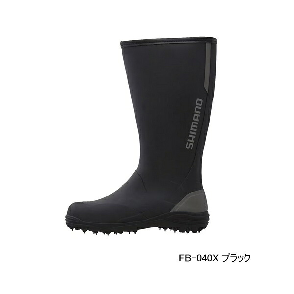 （特価） （24年3月新商品） シマノ ジップアップブーツ スパイク FB-040X ブラック 2XLサイズ 100